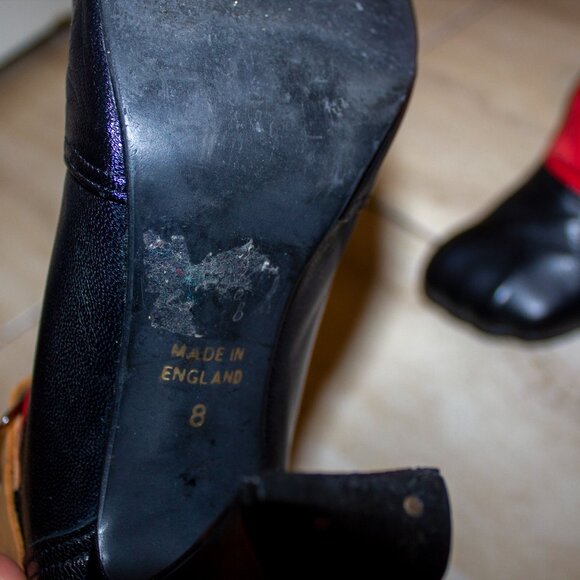 RARE Vintage Vivienne Westwood Bondage Boots Red/Black Size UK 8 S/S 2002 - Picture 6 of 8